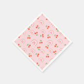 Pink Rainbow Chertern Muster Serviette (Ecke)