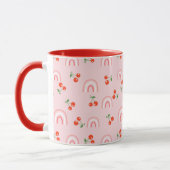 Pink Rainbow Chertern Muster Tasse (Links)