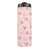 Pink Rainbow Chertern Muster Thermosbecher (Vorderseite)