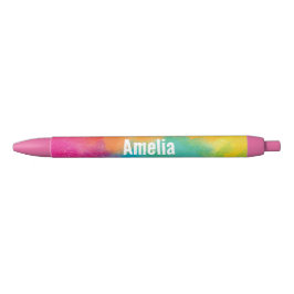 Pink Rainbow Custom Name Pen Kugelschreiber