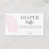 Pink Rainbow Diaper Raffellenkarte Begleitkarte (Vorderseite)