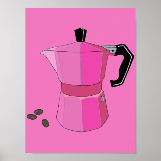 Pink Rainbow Espresso Poster (Vorne)