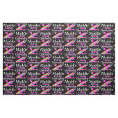 PINK RAINBOW I LIEBE CHEERLEADING CUSTOMIZED FABRI STOFF (Fat Quarter (45,7 x 55,9 cm))