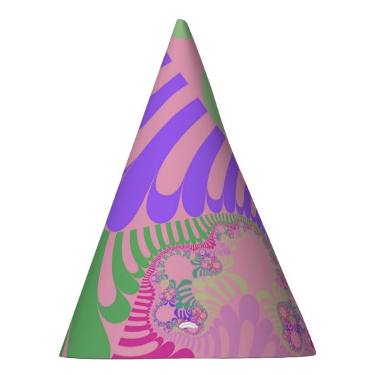 Pink Rainbow Mod Partys Partyhütchen (Rechts)