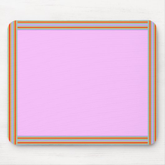 Pink Rainbow Mpusepad Mousepad (Vorne)