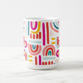 Pink Rainbow Mug – Cute Soft Pastel Coffee Cup Kaffeetasse (Mittel)