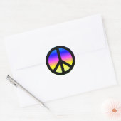 Pink Rainbow Peace Symbol Stickers (Umschlag)