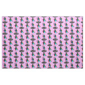 PINK RAINBOW STAR PERSONALISIERT GYMNASTICS FABRIK STOFF (Fat Quarter (45,7 x 55,9 cm))