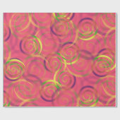 Pink Rainbow Weihnachtsmuster Geschenkpapier (Flach)
