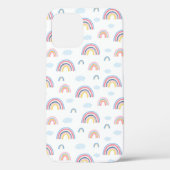 Pink Rainbows Wolken Boho Design Case-Mate iPhone Hülle (Rückseite)