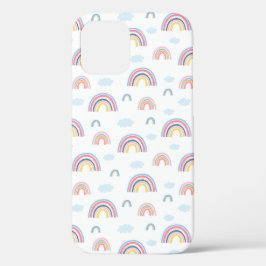 Pink Rainbows Wolken Boho Design Case-Mate iPhone Hülle