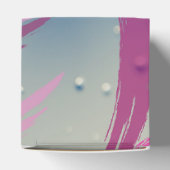 Pink Raindrop Pinselstrich Candy Favor Box Geschenkschachtel (Oben)