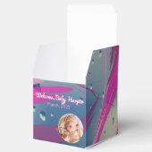 Pink Raindrop Pinselstrich Candy Favor Box Geschenkschachtel (Geöffnet)