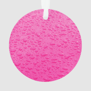 Pink Raindrops auf dem Auto Ornament