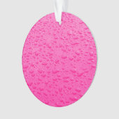 Pink Raindrops auf dem Auto Ornament (Vorderseite)