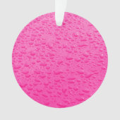 Pink Raindrops auf dem Auto Ornament (Vorderseite)