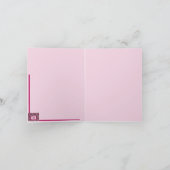 Pink Raindrops Karte (Innenseite)