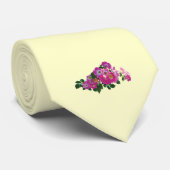 Pink Rambler Rose Krawatte (Gerollt)
