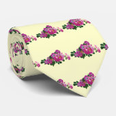 Pink Rambler Rose Krawatte (Gerollt)