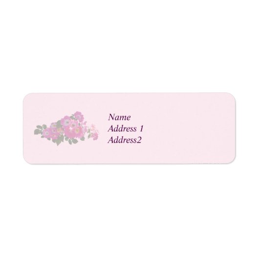 Pink Rambler Rose Save the Date (Vorne)