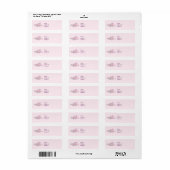 Pink Rambler Rose Save the Date (Vorne)