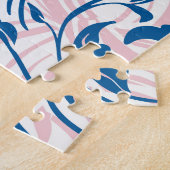 Pink Rangoli Blumenwerk Puzzle (Seite)