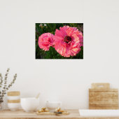 Pink Rannunculus Bulb Spring Garden Blume Poster (Küche)