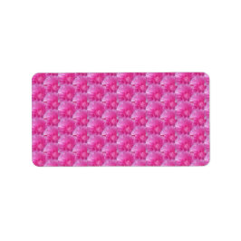 Pink Ranunculus - Modernes Blumendesign Adressaufkleber