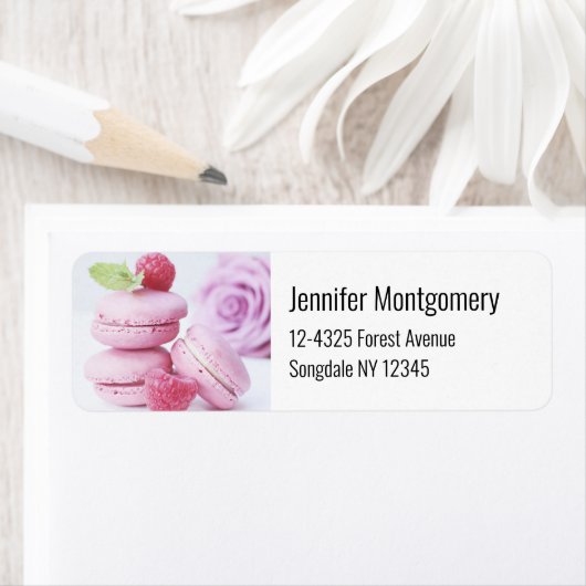 Pink Raspberry Macarons Foto (Insitu)