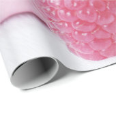 Pink Raspberry Macarons Foto Geschenkpapier (Rolleneckpunkt)