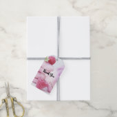 Pink Raspberry Macarons Französisch Konditorei Vie Geschenkanhänger (Mit Garn)