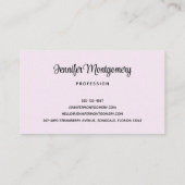 Pink Raspberry Macarons Visitenkarte (Rückseite)