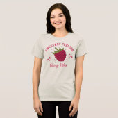 Pink Raspberry Sommerfrucht Vibes — Damen T-Shirt Tri-Blend Shirt (Vorderseite voll)