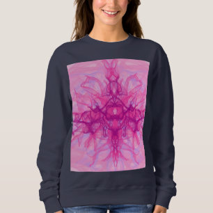PINK RAUCHE - Modernes und abstraktes Fraktal Kuns Sweatshirt