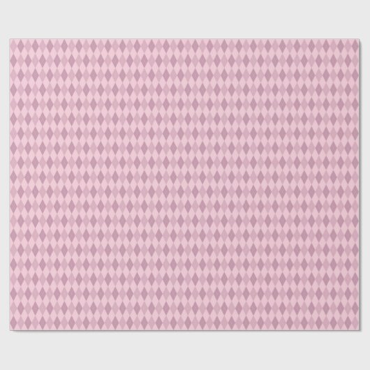 Pink Raute Wrapping Paper Geschenkpapier (Flach)