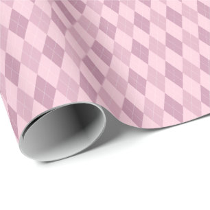 Pink Raute Wrapping Paper Geschenkpapier