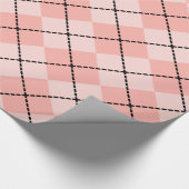 Pink Raute Wrapping Paper Geschenkpapier (Ecke)