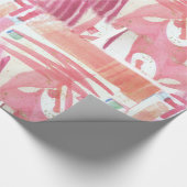 Pink Razzle Valentines Geschenkpapier (Ecke)