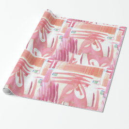 Pink Razzle Valentines Geschenkpapier