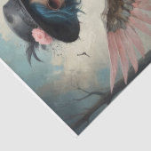 Pink Rebel Angel Decoupage Seidenpapier (Detail)