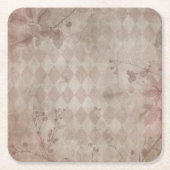 pink rechteckiger pappuntersetzer (Vorderseite)