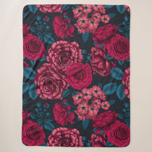 Pink, red and bi-color Roses with blue leaves Sherpadecke