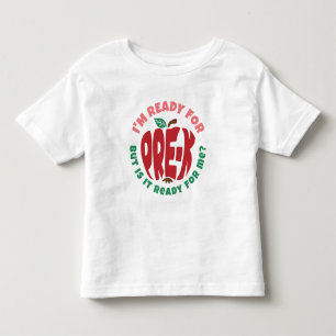 Pink Red Apple Funny Bereit für Pre-K Kleinkind T-shirt