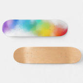 Pink Red Blue Green Yellow Custom Blank Template Skateboard (Horizontal)