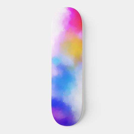 Pink Red Blue Purple Yellow Modern Colorful Skateboard (Vorderseite)