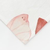 Pink Red Butterflies Fleecedecke (Ecke)