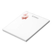 Pink Red Butterflies   Notizblock (Rotiert)