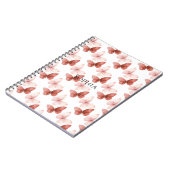 Pink Red Butterflies   Notizblock (Linke Seite)