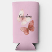 Pink Red Butterflies Selters Dosenkühler (Vorderseite)