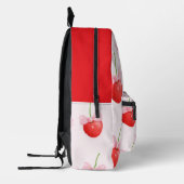 PINK RED CHERRIES BACK TO SCHOOL BEDRUCKTER RUCKSACK (Links)